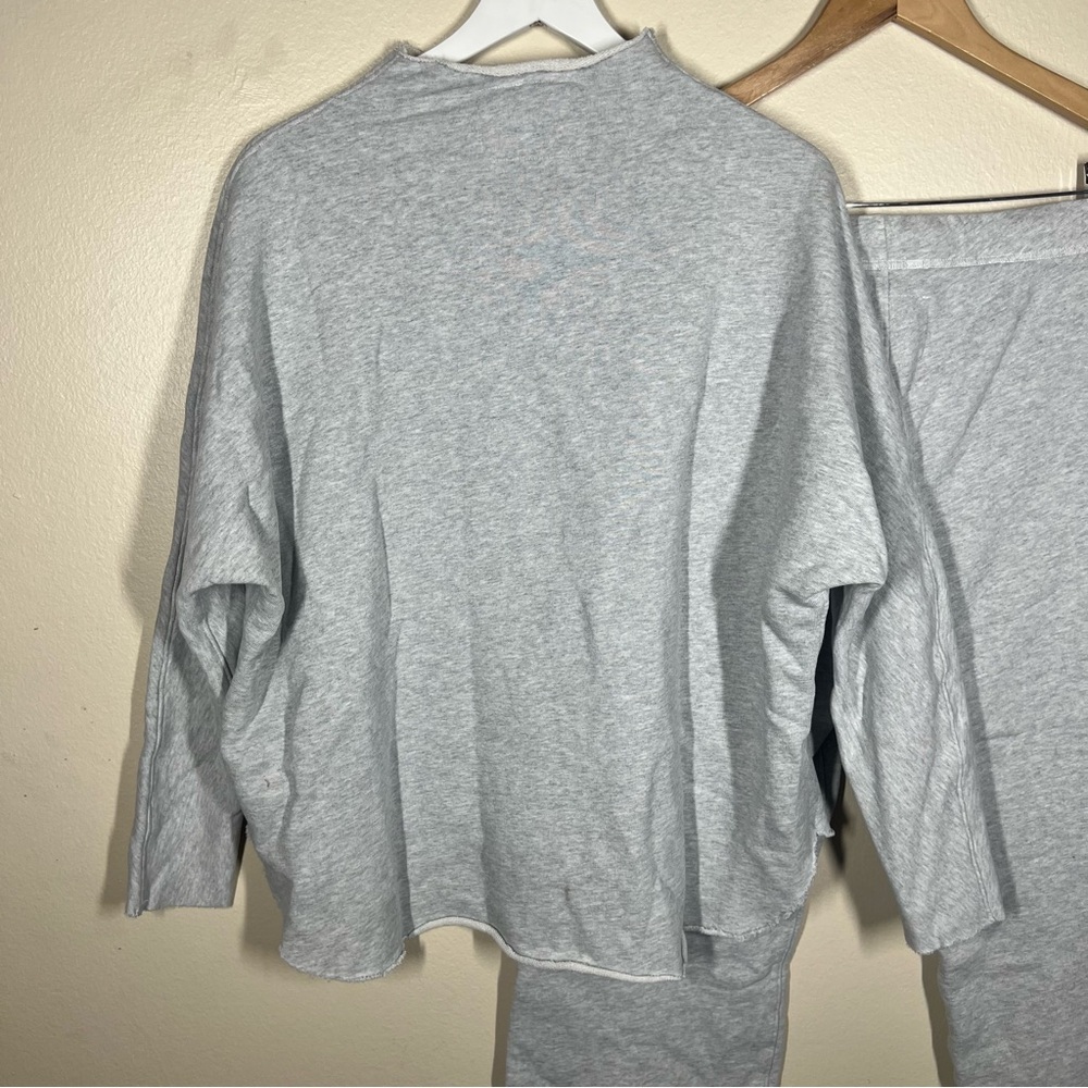Frank & Eileen Aspen Travel Sweat Set Gray Melange Size Medium Cotton - Picture 10 of 12